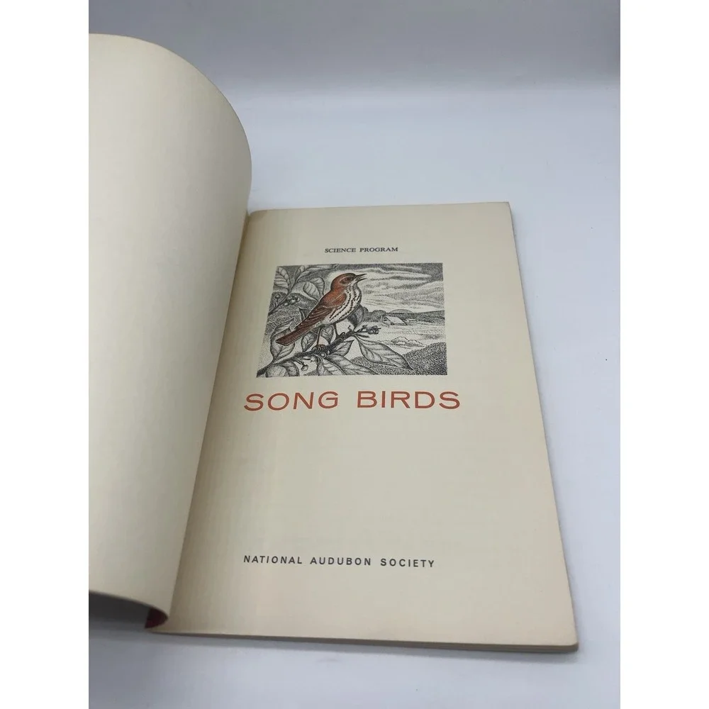 Vintage Song Birds Science Program Book National Audubon Add Pictures Homeschool